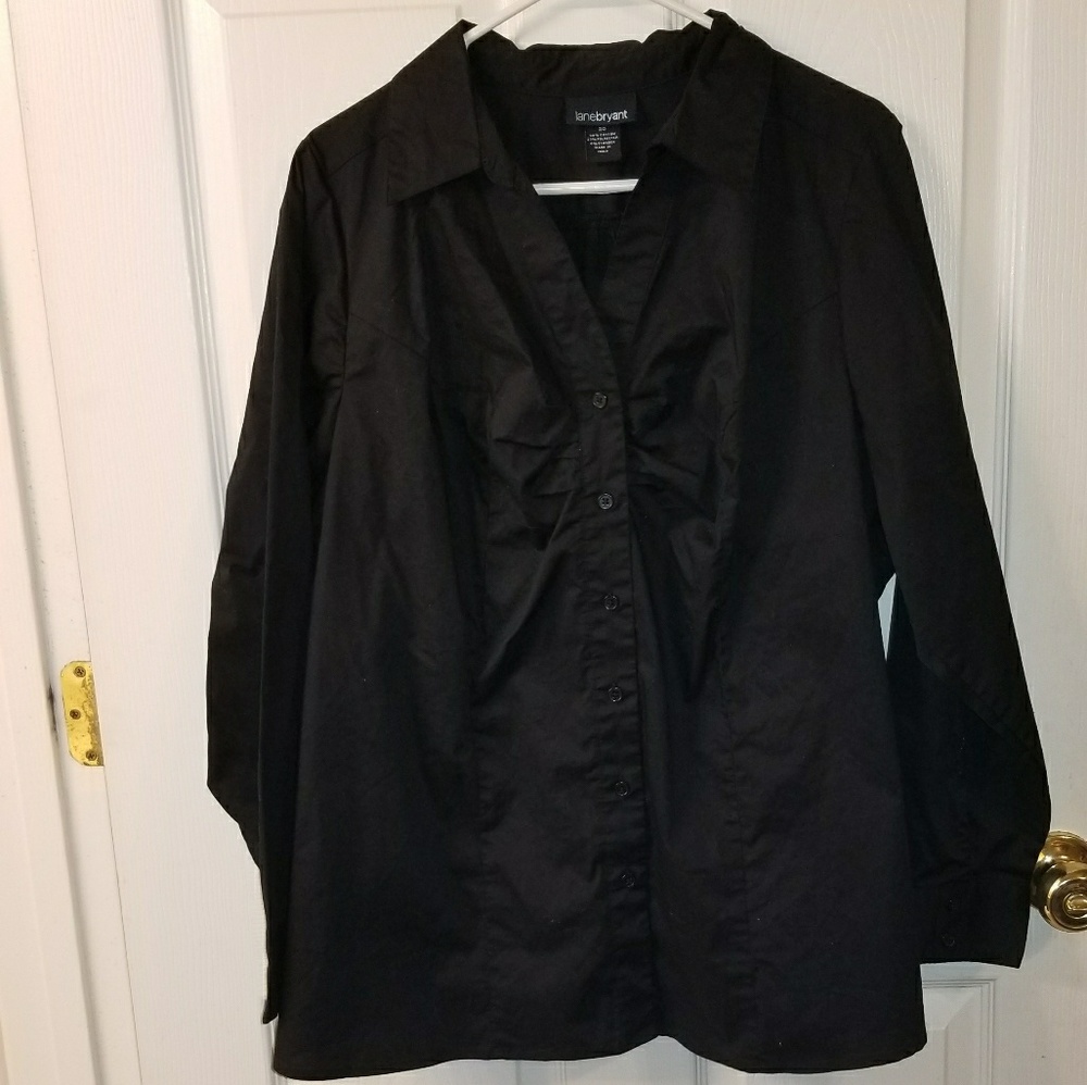 Black button down blouse